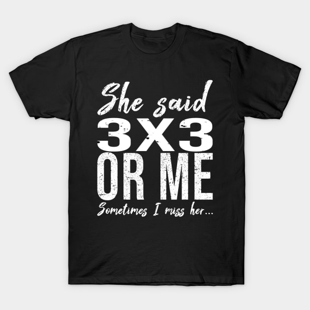 3x3 funny sports gift idea T-Shirt by Bestseller